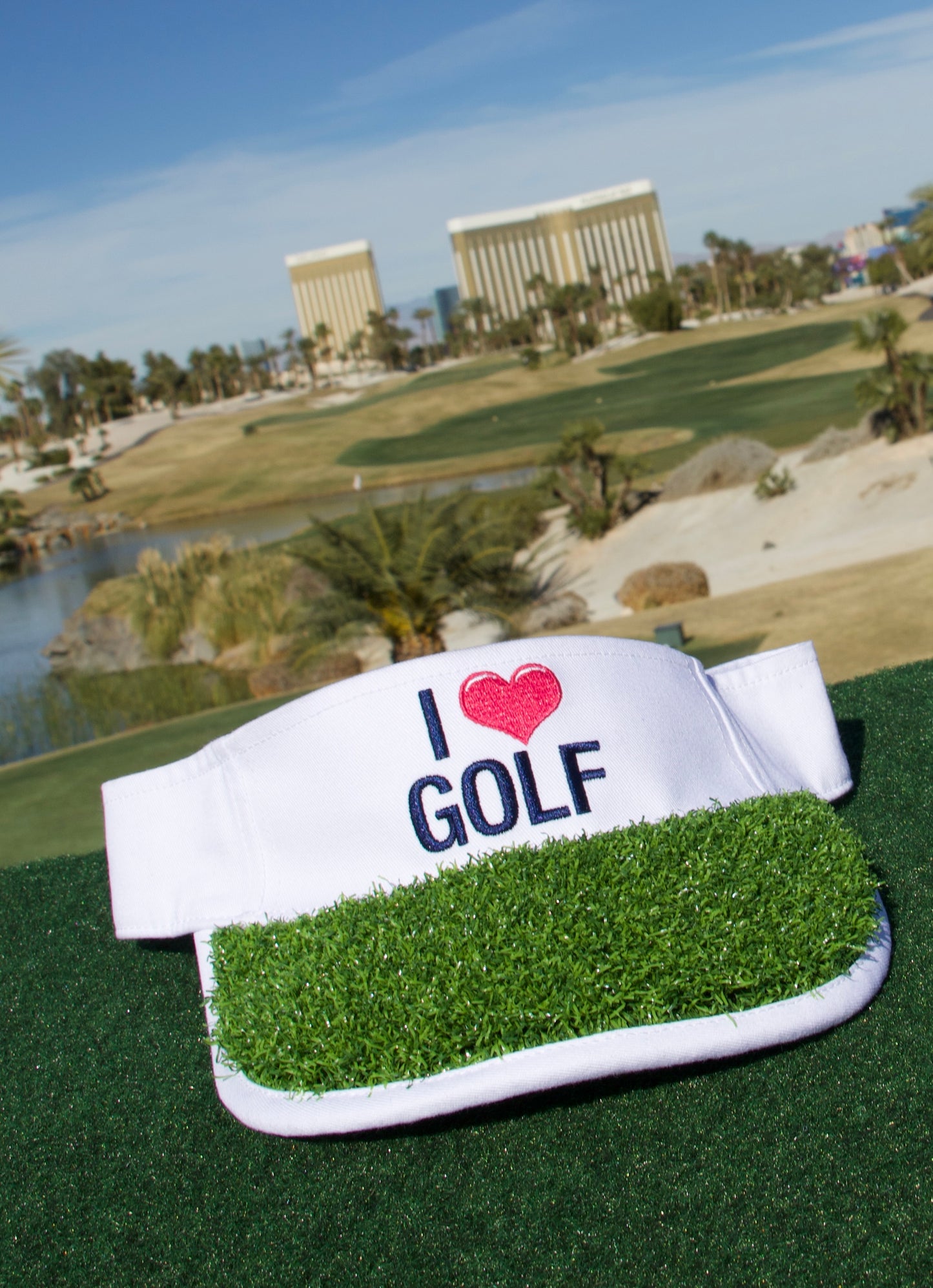 Turf Caps™ I Love Golf Visor