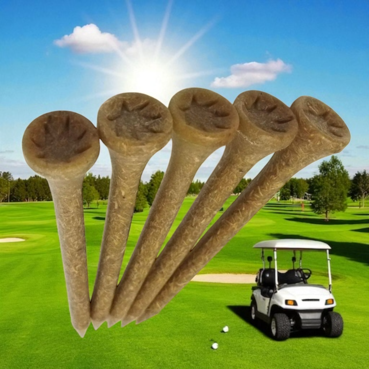 Hemp Golf Tees 5cnt Pack