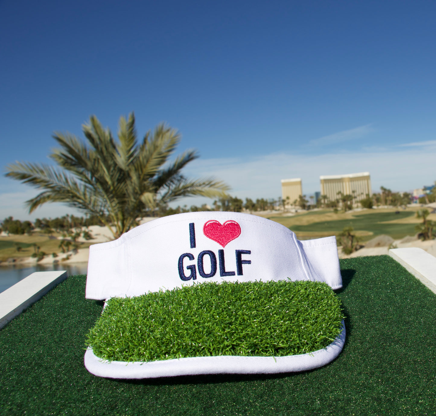 Turf Caps™ I Love Golf Visor